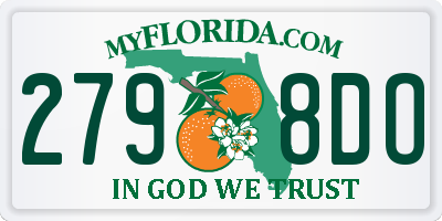 FL license plate 2798DO