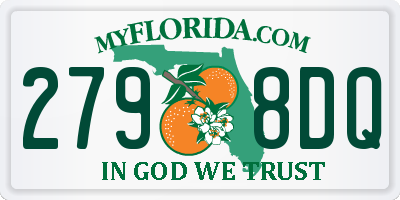 FL license plate 2798DQ