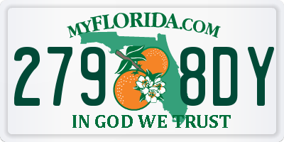 FL license plate 2798DY