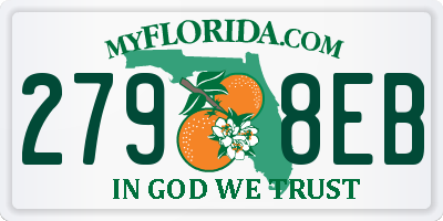 FL license plate 2798EB