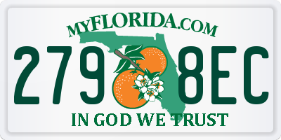 FL license plate 2798EC