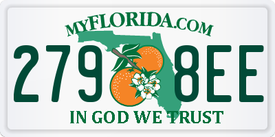 FL license plate 2798EE