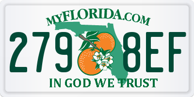FL license plate 2798EF