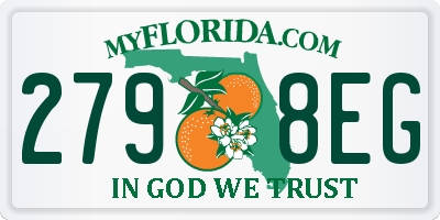 FL license plate 2798EG
