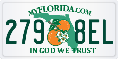 FL license plate 2798EL