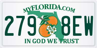 FL license plate 2798EW
