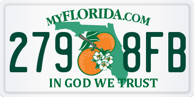 FL license plate 2798FB