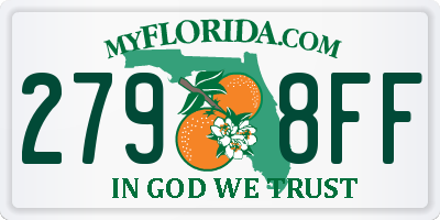 FL license plate 2798FF