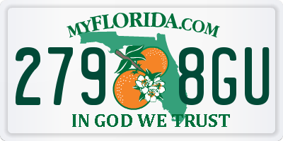 FL license plate 2798GU