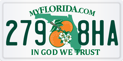 FL license plate 2798HA