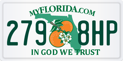 FL license plate 2798HP