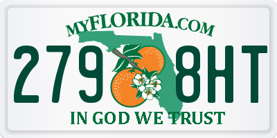 FL license plate 2798HT