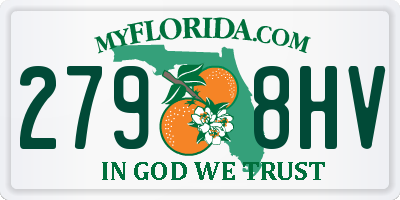 FL license plate 2798HV