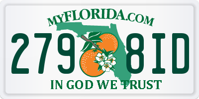 FL license plate 2798ID