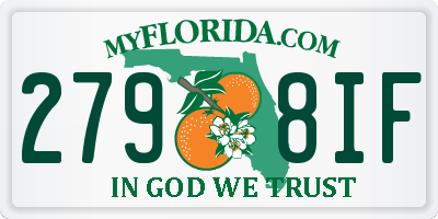 FL license plate 2798IF