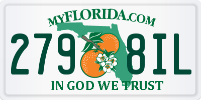 FL license plate 2798IL
