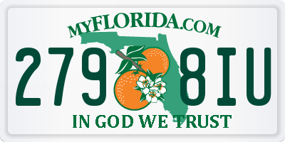 FL license plate 2798IU