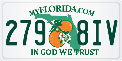 FL license plate 2798IV