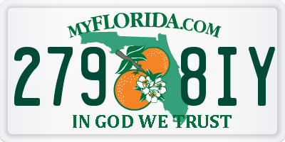 FL license plate 2798IY