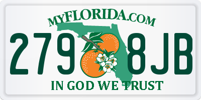 FL license plate 2798JB