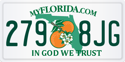 FL license plate 2798JG