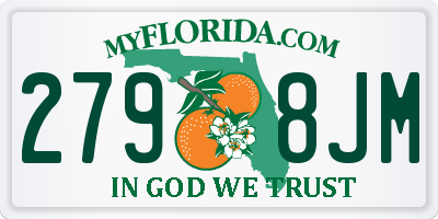 FL license plate 2798JM