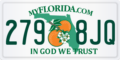 FL license plate 2798JQ