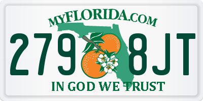 FL license plate 2798JT