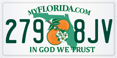 FL license plate 2798JV