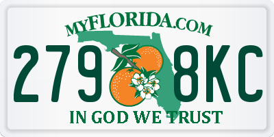 FL license plate 2798KC