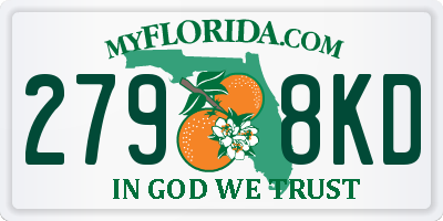FL license plate 2798KD
