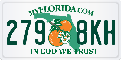 FL license plate 2798KH