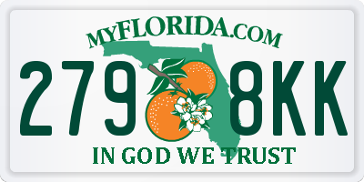 FL license plate 2798KK