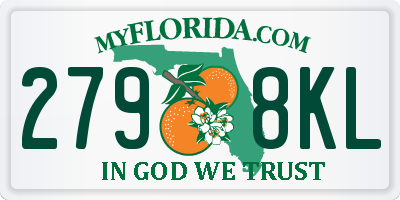 FL license plate 2798KL