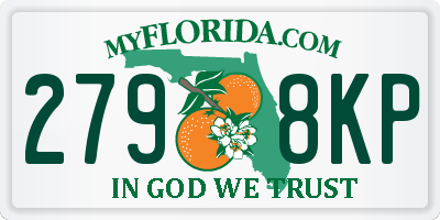 FL license plate 2798KP