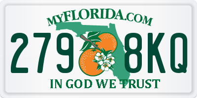 FL license plate 2798KQ