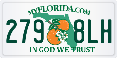 FL license plate 2798LH