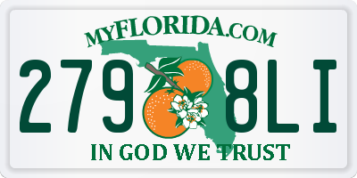 FL license plate 2798LI