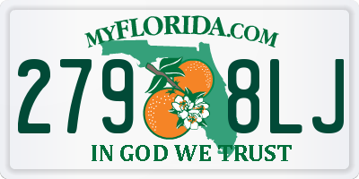 FL license plate 2798LJ
