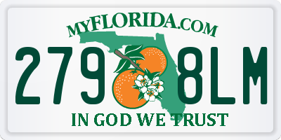 FL license plate 2798LM