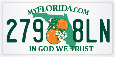FL license plate 2798LN