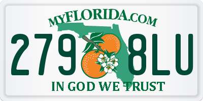 FL license plate 2798LU