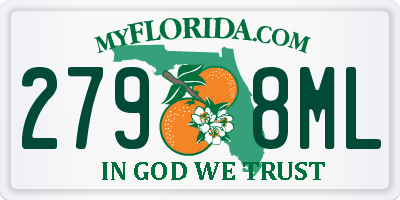 FL license plate 2798ML