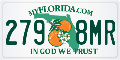FL license plate 2798MR