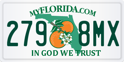 FL license plate 2798MX