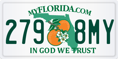 FL license plate 2798MY