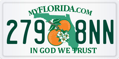 FL license plate 2798NN