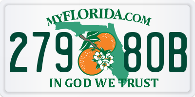 FL license plate 2798OB