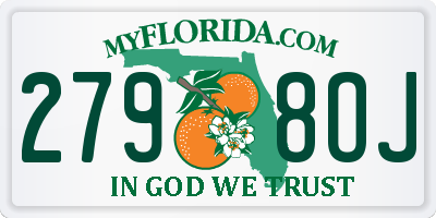 FL license plate 2798OJ