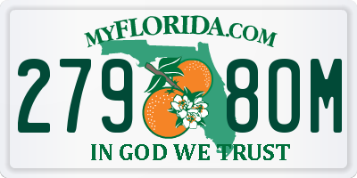 FL license plate 2798OM